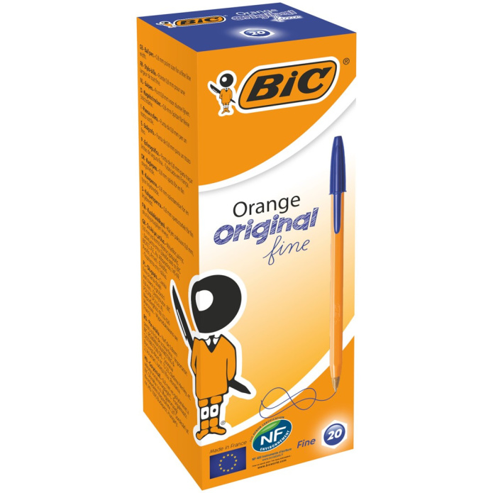 Długopis BIC Orange - Niebieski - Opakowanie 20 sztuk